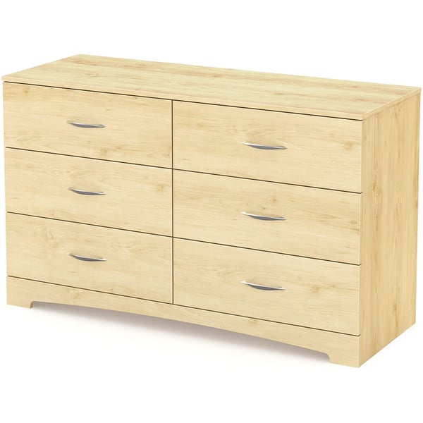 Asghar Furniture - Riley 6-Drawer Double Dresser - Oak