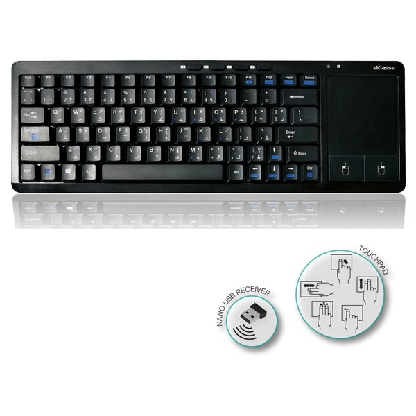 Eklasse EKWLK02XM Wireless Keyboard With Touchpad Eklasse EKWLK02XM Wireless Keyboard With Touchpad