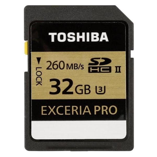 Toshiba Exceria Pro SDHC II SD Card 32GB - THNN101K0320E6