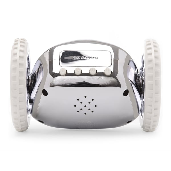 Clocky alarm clock on wheels - Chrome Clocky alarm clock on wheels - Chrome