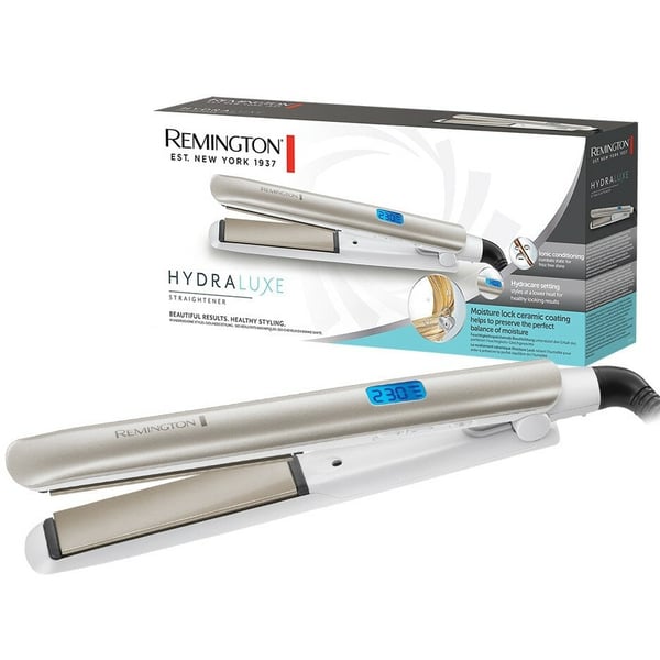 Remington Hydraluxe Hair Straightener - 110 Mm Ceramic Hair Starighteners With Moisture Lock Coating And Fast 15 Second Heat-up - S8901