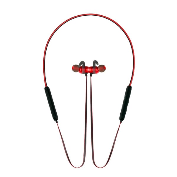 Promate Bluetooth Headset With Mic, HD Sound and Magnetic Neckband Earphones, Spicy-1 Red