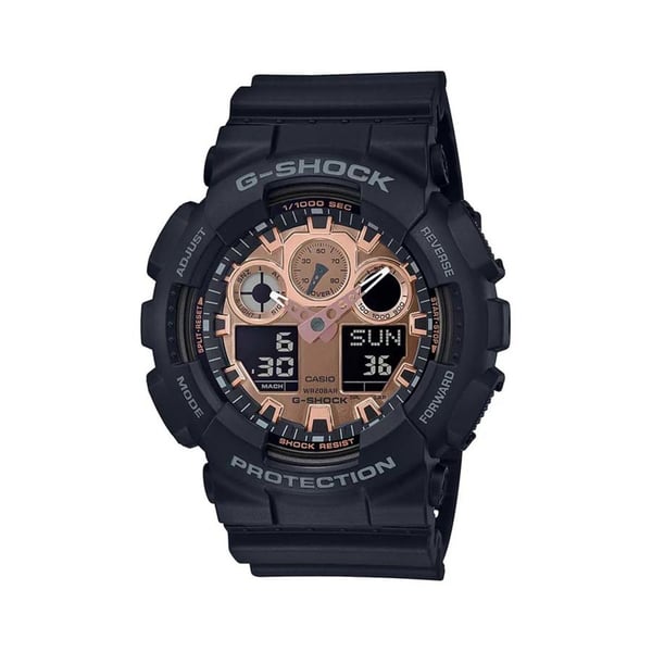 Casio G-Shock Men's Analog-digital Rose Gold Dial Watch - GA-100MMC-1A