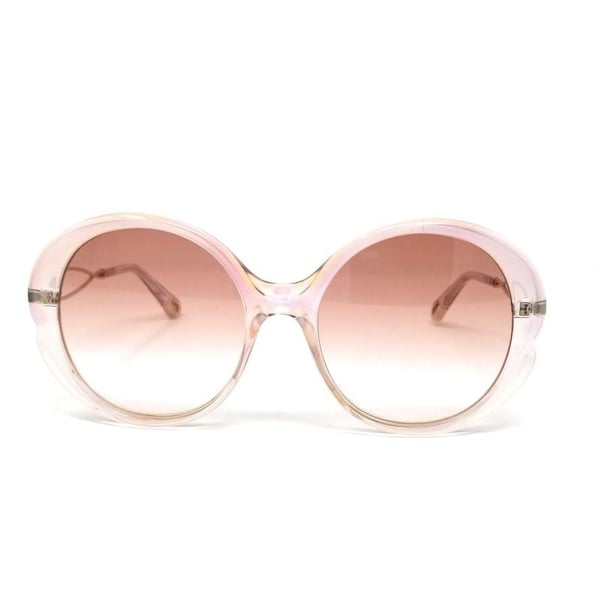 Chloe Round Gold and Grey Sunglasses For Women CE739S-290-57