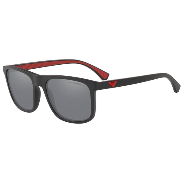 Emporio Armani Black Plastic Men EM-4129-50016G-56 Sunglasses Emporio Armani Black Plastic Men EM-4129-50016G-56 Sunglasses