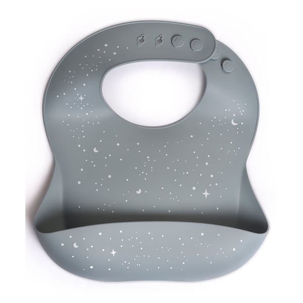 Milk It Baby Printed Bib Stardust Blue, MI-SBSB008 100% Food Grade Silicone Bib Milk It Baby Printed Bib Stardust Blue, MI-SBSB008 100% Food Grade Silicone Bib