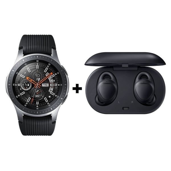 Samsung Galaxy Watch 46mm Black + Gear IconX Black