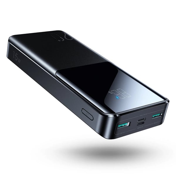 Joyroom 20000mah 15w Fast Charging Power Bank 3-output + 2-input With Led Display Pd 3.0 Qc 3.0 External Battery - Black