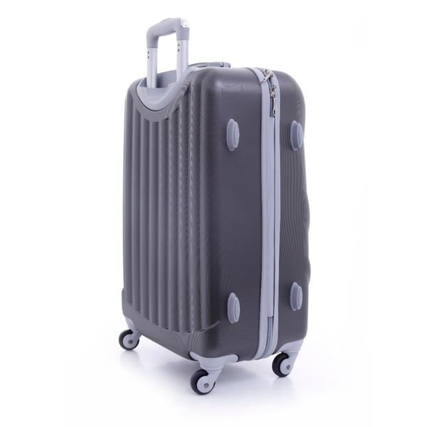 Para John ABS Luggage Travel Trolley With 4 Wheels 3pcs Set Grey Para John ABS Luggage Travel Trolley With 4 Wheels 3pcs Set Grey