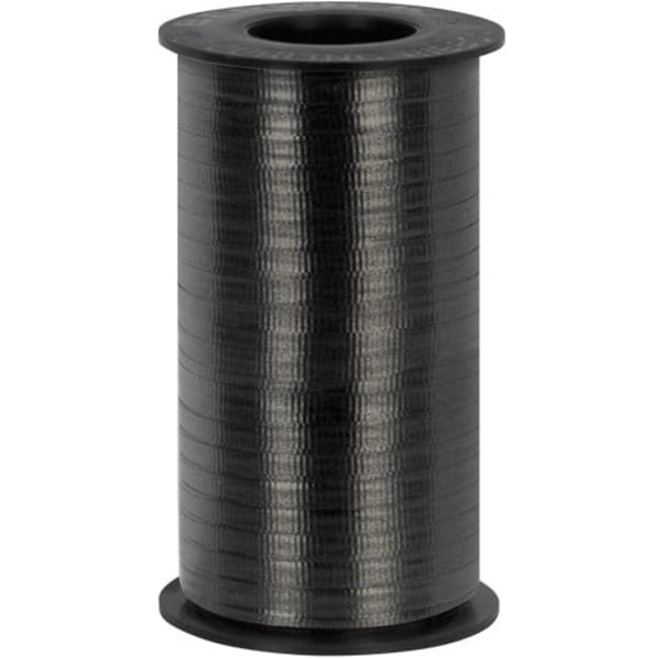 Unique- Black Traditional Crimped Curling Ribbon 3.08 In