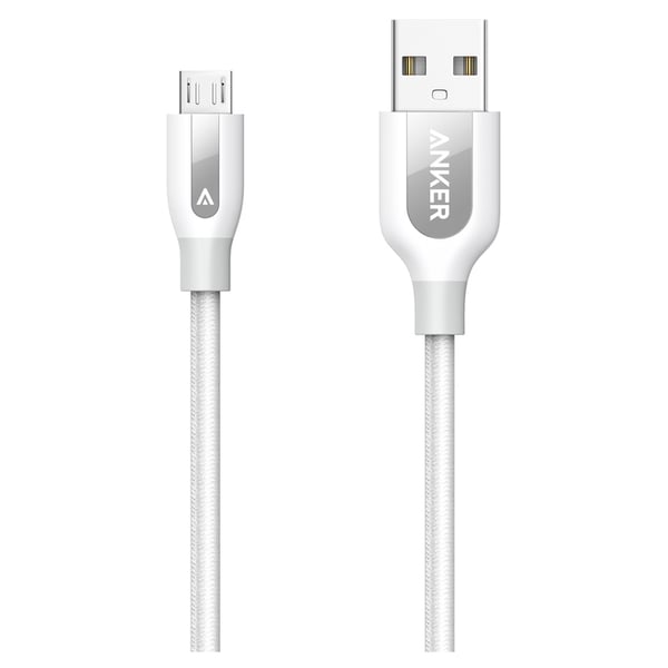Anker Power Line Plus Micro USB Cable 0.9m White Anker Power Line Plus Micro USB Cable 0.9m White