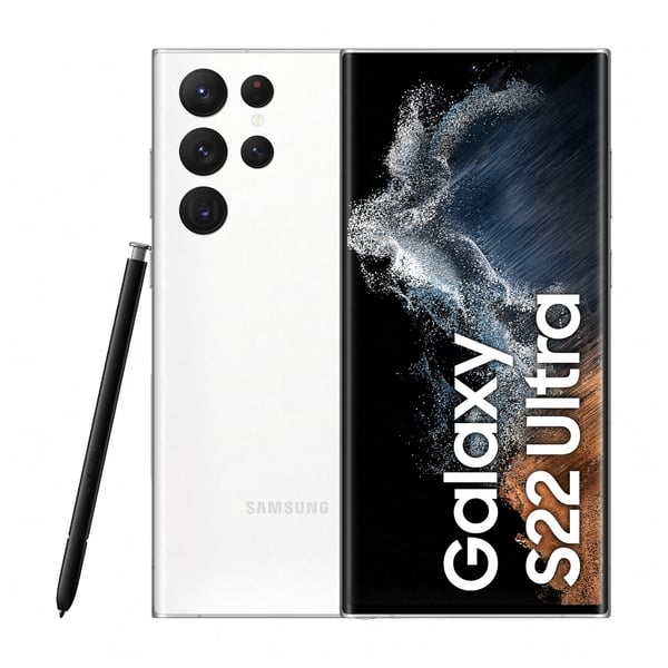 Samsung Galaxy S22 Ultra 5G 256GB Phantom White Smartphone