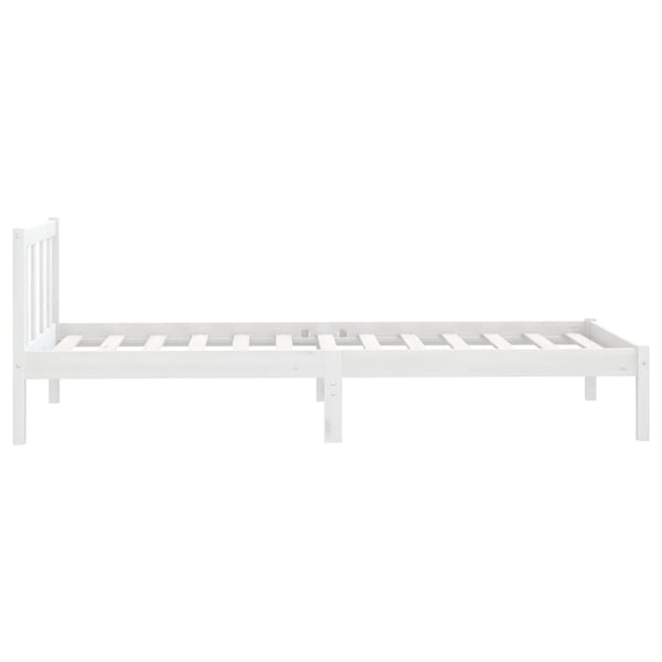 vidaXL Bed Frame White Solid Pinewood 90x200 cm vidaXL Bed Frame White Solid Pinewood 90x200 cm