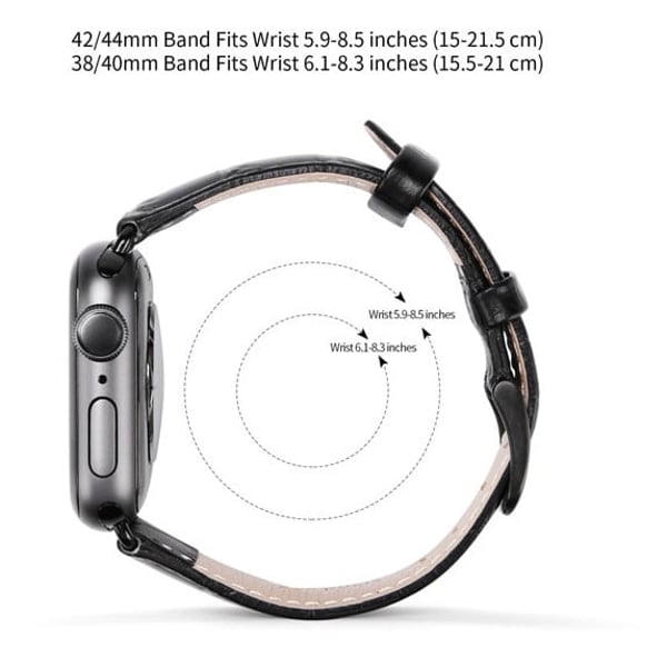 Dux Ducis Luxury Leather Band + Watch Case Black For Apple Watch 42/44mm Dux Ducis Luxury Leather Band + Watch Case Black For Apple Watch 42/44mm