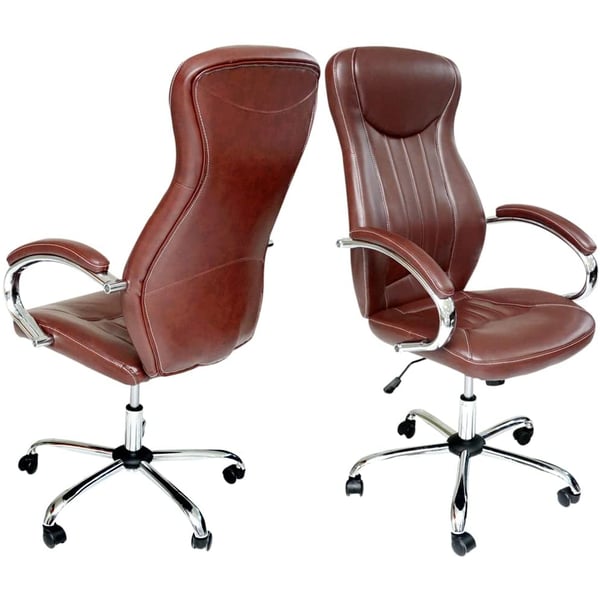 Buy Karnak Ergonomic Office Chair With Pu Leather On Front And Pvc