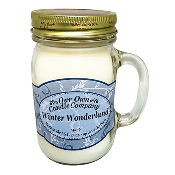 Our Own Candle Company Winter Wonderland Scented 13 Ounce Mason Jar Candle