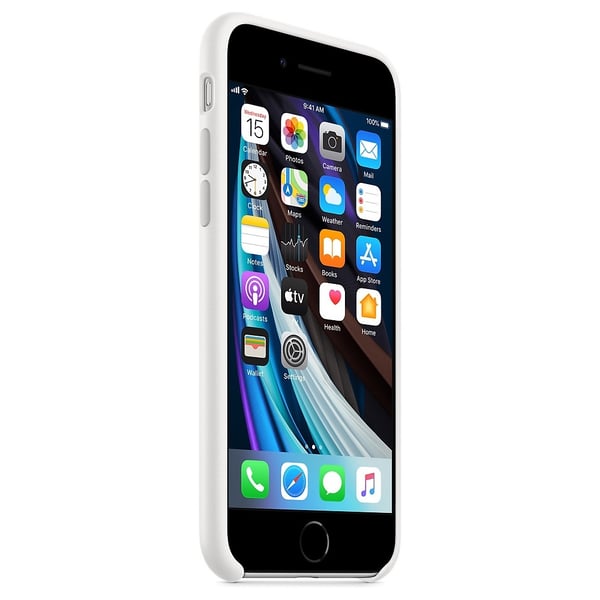 Apple Silicone Case White For iPhone SE Apple Silicone Case White For iPhone SE