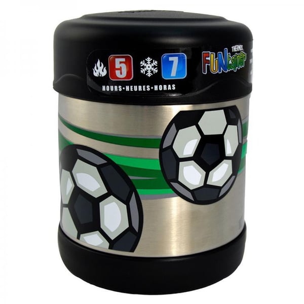 Thermos Funtainer Stainless Steel Food Jar 290 ml Football Thermos Funtainer Stainless Steel Food Jar 290 ml Football