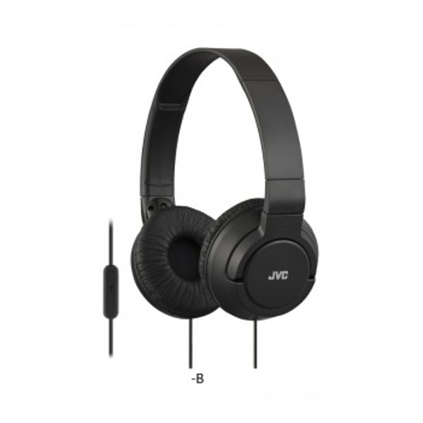 JVC Lightweight Wired Headphone Black HASR185B