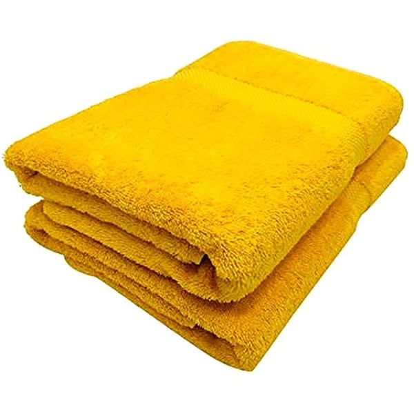 High Quality Cotton Yellow Set of 2 Bath Towel 70*140 cm