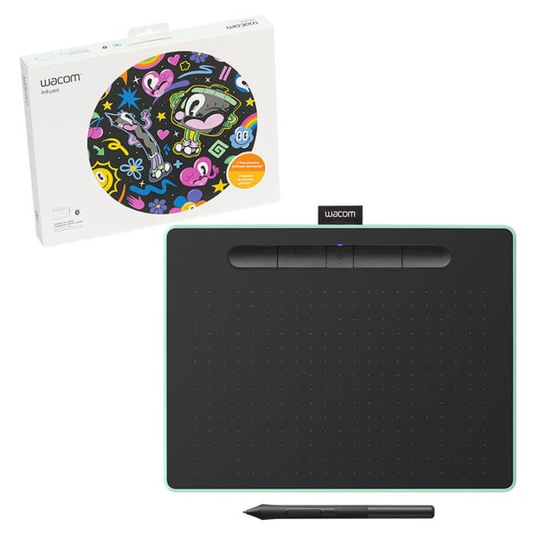 Wacom Intuos Bluetooth Creative Pen Tablet Medium Pistachio Green Wacom Intuos Bluetooth Creative Pen Tablet Medium Pistachio Green