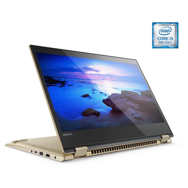 Lenovo Yoga 520-14IKB Laptop - Core i3 2.2GHz 4GB 1TB Shared Win10 14inch FHD Gold Lenovo Yoga 520-14IKB Laptop - Core i3 2.2GHz 4GB 1TB Shared Win10 14inch FHD Gold