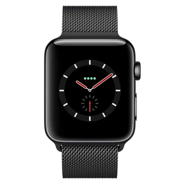 apple watch 3 black stainless steel