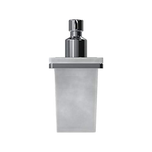 Buy Gedy 5781 13 Glamour Wall Mounted Square Frosted Glass Soap Dispenser With Mounting Chrome Online In Uae Sharaf Dg