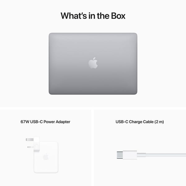 Apple MacBook Pro 13.3-inch (2022) - M2 Chip 8GB 256GB 10-core GPU Space Grey English/Arabic Keyboard Apple MacBook Pro 13.3-inch (2022) - M2 Chip 8GB 256GB 10-core GPU Space Grey English/Arabic Keyboard