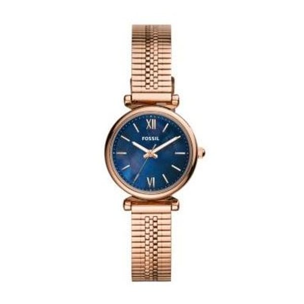 Fossil Carlie Mini Rose Gold Metal Analog Women Watch ES4693