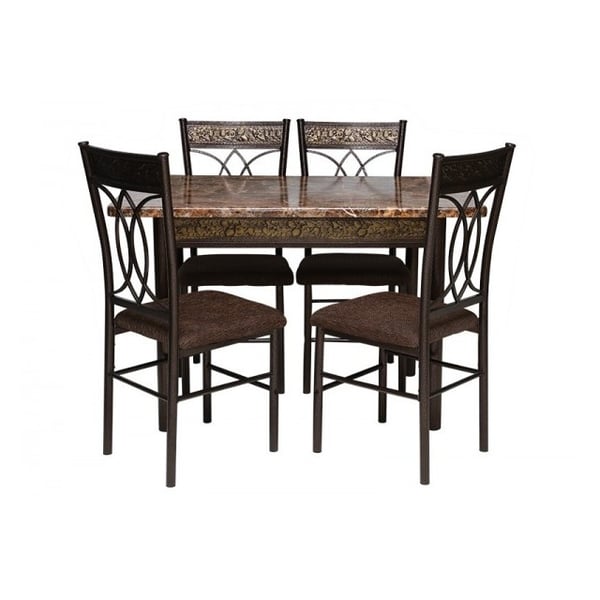 Pan Emirates Spenio Dining Set (1+4) Brown Pan Emirates Spenio Dining Set (1+4) Brown