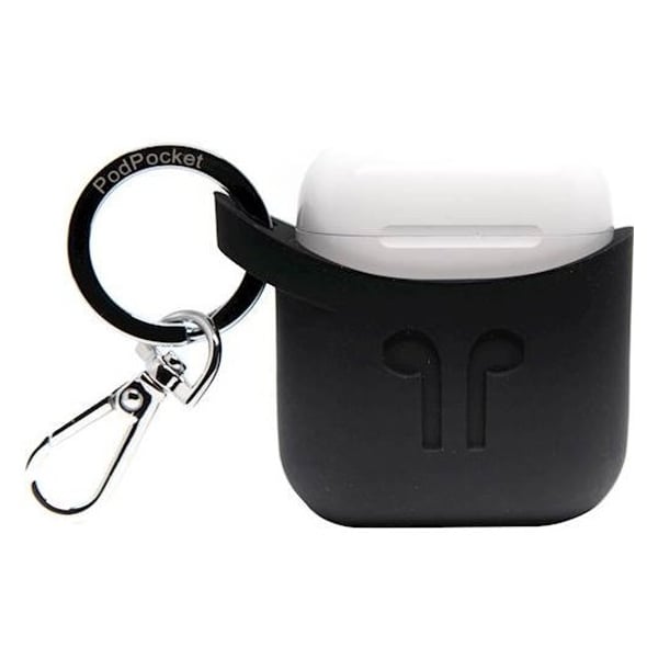 Podpocket Silicone Case For Apple Airpods - Midnight Black