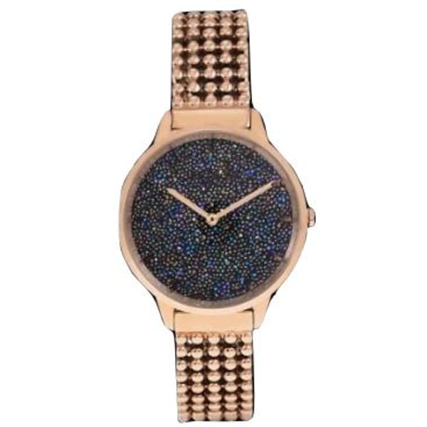 Ecstacy Rose Gold Stainless Steel Analog Watch For Women E9505-RBKL