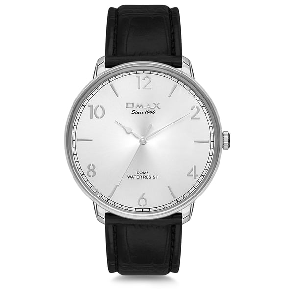 Omax Dome Series Black Leather Analog Watch For Men DC001P62I Omax Dome Series Black Leather Analog Watch For Men DC001P62I
