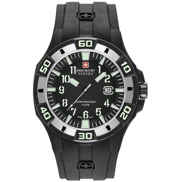 swiss military hanowa black