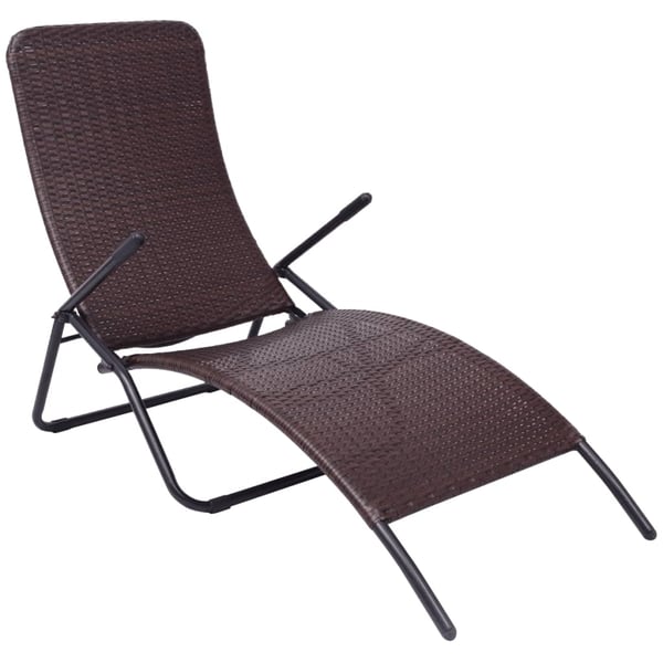 Rattan folding sun loungers deals