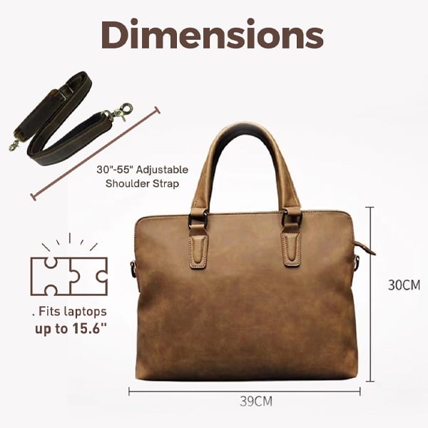 Buy Trands Leather Laptop Bag Brown 14inch Online in UAE Sharaf DG