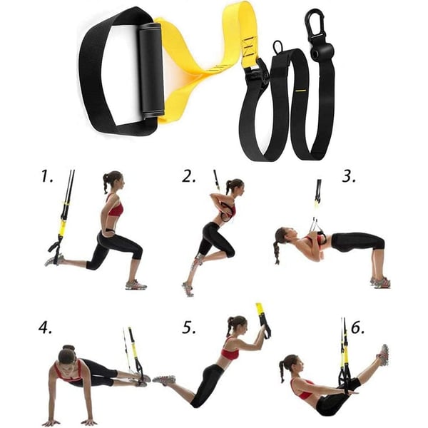 ULTIMAX Suspension Trainer Kit Body Weight Fitness Resistance Trainer Kit for Fitness Sports Home Gym Resistance bands Workout Fitness Suspension Exercise Pull Rope Straps Training ULTIMAX Suspension Trainer Kit Body Weight Fitness Resistance Trainer Kit for Fitness Sports Home Gym Resistance bands Workout Fitness Suspension Exercise Pull Rope Straps Training