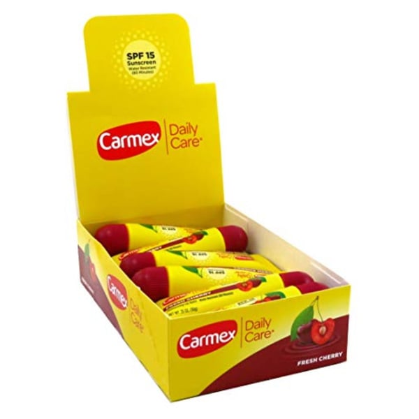 Carmex Lip Balm Fresh Cherry Spf#15 0.35 Ounce Tube (12 Pieces) Carmex Lip Balm Fresh Cherry Spf#15 0.35 Ounce Tube (12 Pieces)