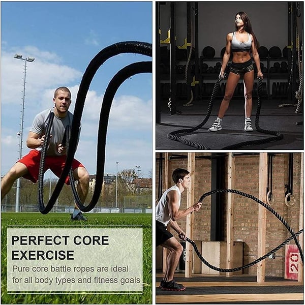 Ultimax Professional Battle Rope For Core Strength Training Crossfit,heavy Exercise Training Rope-50mmx15m
