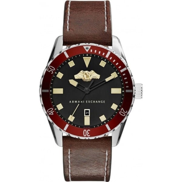 Armani Exchange Brown Leather Men Watch AX1712 Armani Exchange Brown Leather Men Watch AX1712
