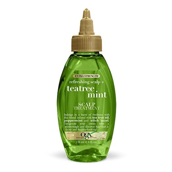 OGX Extra Strength Refreshing Scalp + Tea Tree Mint Treatment, 4 Ounce OGX Extra Strength Refreshing Scalp + Tea Tree Mint Treatment, 4 Ounce
