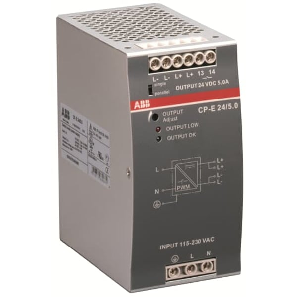 Abb Cp-e 24/5.0 Power Supply 110-240vac/24vdc-5.0a 1svr427034r0000 Abb Cp-e 24/5.0 Power Supply 110-240vac/24vdc-5.0a 1svr427034r0000