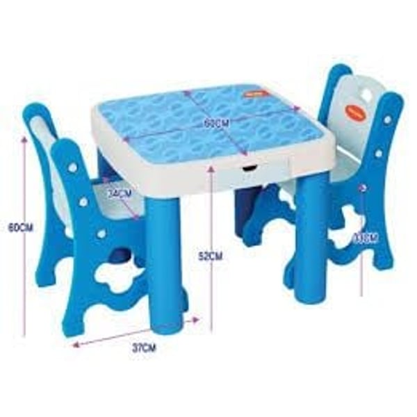 Edu-Play Gugudan Table and Chair Pink & Blue - Assorted