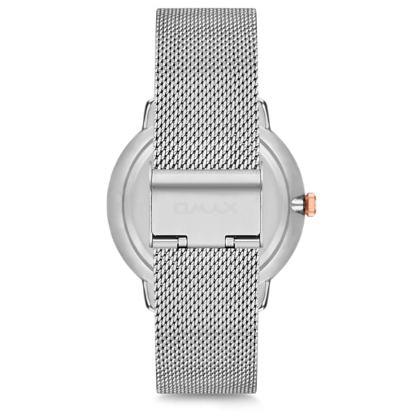 Omax Dome Series Silver Mesh Analog Watch For Men DCD003C86I Omax Dome Series Silver Mesh Analog Watch For Men DCD003C86I