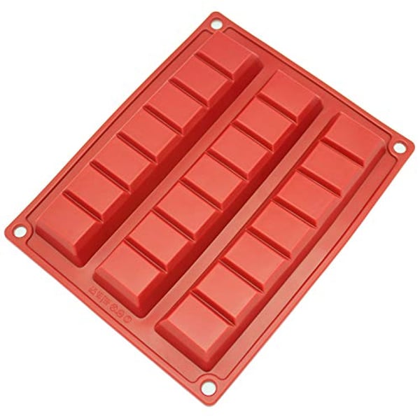 Freshware Silicone Chocolate Candy Molds [Chunk, 3 Cup] - Non Stick, Bpa Free, Reusable 100% Silicon & Dishwasher Safe Silicon - Kitchen Rubber Tray For Fat Bombs, Protein And Energy Bars