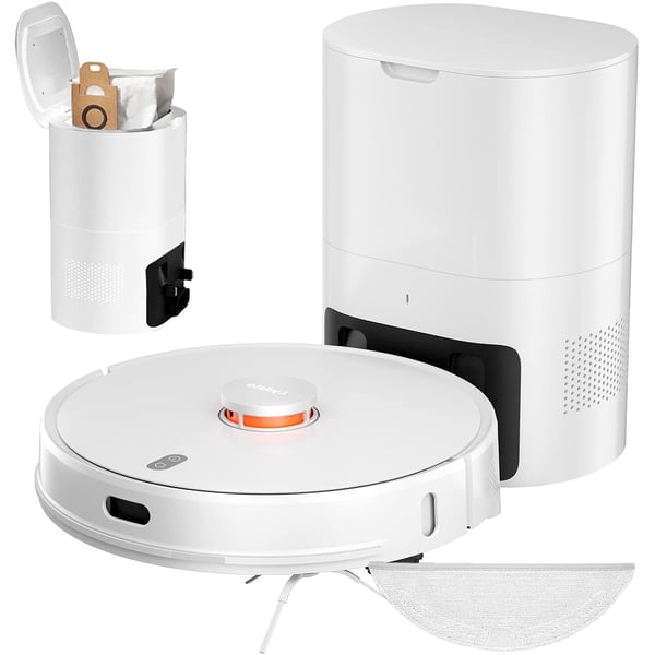 Lydsto R1 Smart Robot Vacuum Cleaner With Automatic Self Empty & Self Charging Vacuum Cleaner & Mop 2700Pa Strong Suction 6 Disposable Dust Bag - White Lydsto R1 Smart Robot Vacuum Cleaner With Automatic Self Empty & Self Charging Vacuum Cleaner & Mop 2700Pa Strong Suction 6 Disposable Dust Bag - White