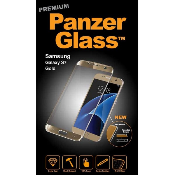 Panzerglass 1055 Premium Tempered Glass Screen Protector For Samsung Galaxy S7 Gold