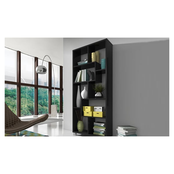 Deluxe Open Shelving Unit in Black Color Deluxe Open Shelving Unit in Black Color