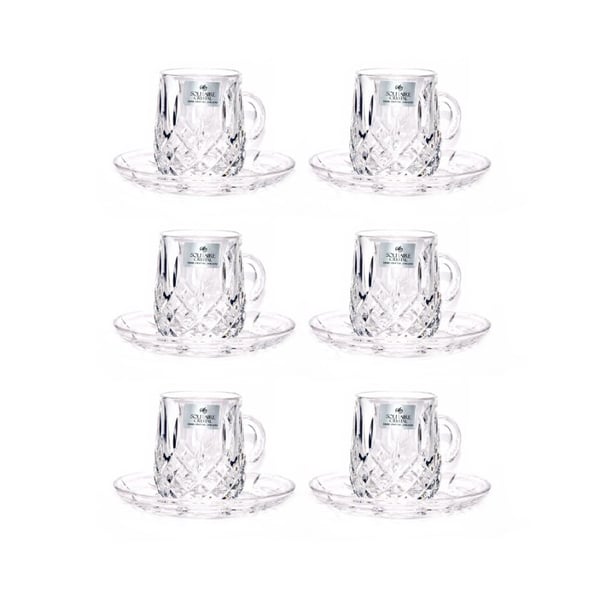 12-Piece Estican Tea Cups and Saucers 12-Piece Estican Tea Cups and Saucers